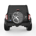 LOVE DOES NOT DISHONOR OTHERS BLACK CARBON FIBER TIRE COVER