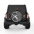 LOVE DOES NOT DISHONOR OTHERS BLACK TIRE COVER