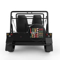 LOVE LIKE JESUS BLACK TIRE COVER FOR MOKE
