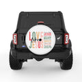 LOVE LIKE JESUS WHITE TIRE COVER