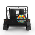 LOVE NEEDS NO WORDS BLACK TIRE COVER FOR MOKE