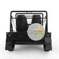 LOVE THEM ANYWAY SILVER CARBON FIBER TIRE COVER FOR MOKE
