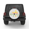 LOVE THEM ANYWAY SILVER CARBON FIBER TIRE COVER