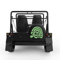 LUCKY ST PATRICKS DAY RAINBOW BLACK TIRE COVER FOR MOKE