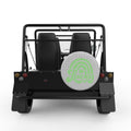 LUCKY ST PATRICKS DAY RAINBOW SILVER CARBON FIBER TIRE COVER FOR MOKE