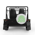 LUCKY ST PATRICKS DAY RAINBOW WHITE CARBON FIBER TIRE COVER FOR MOKE