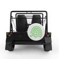 LUCKY ST PATRICKS DAY RAINBOW WHITE TIRE COVER FOR MOKE