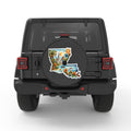 LUISIANA BLACK CARBON FIBER TIRE COVER