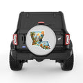 LUISIANA SILVER CARBON FIBER TIRE COVER