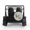 LUISIANA SILVER CARBON FIBER TIRE COVER FOR MOKE