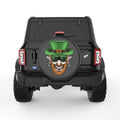 LEPRECHAUN WITH PIERCING BLACK CARBON FIBER TIRE COVER