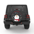 LET IT SNOW PEARL  WHITE CARBON FIBER TIRE COVER