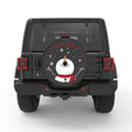 LET IT SNOW BLACK CARBON FIBER TIRE COVER