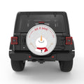 LET IT SNOW BLACK TIRE COVER