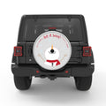 LET IT SNOW SILVER CARBON FIBER TIRE COVER