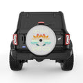 LET THAT SHIT GO WHITE TIRE COVER