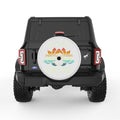 LET THAT SHIT GO PEARL  WHITE CARBON FIBER TIRE COVER