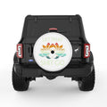 LET THAT SHIT GO WHITE TIRE COVER