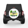 LET THE SHENANIGANS BEGIN WHITE TIRE COVER