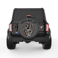 LETS GET LIT CHRISTMAS BLACK CARBON FIBER TIRE COVER