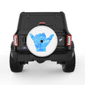 LIFE IS ALWAYS BETTER AT THE BEACH WHITE TIRE COVER