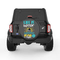 LIFE IS BETTER AT THE LAKE BLACK CARBON FIBER TIRE COVER