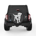 LIFE IS BETTER WITH DOGS BLACK TIRE COVER