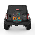 LITTLE RAY OF SUNSHINE BLACK TIRE COVER
