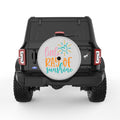 LITTLE RAY OF SUNSHINE SILVER CARBON FIBER TIRE COVER