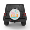 LITTLE RAY OF SUNSHINE BLACK TIRE COVER