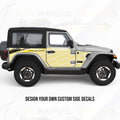 CUSTOM SIDE GRAPHICS DECALS FOR JEEP WRANGLER