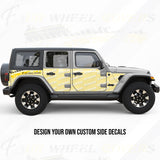 CUSTOM SIDE GRAPHICS DECALS FOR JEEP WRANGLER