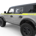 LONG BODY DOOR SIDE STRIPES DOOR DECAL FITS 2021+ FORD BRONCO 4 DOOR