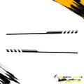 LONG BODY DOOR SIDE STRIPES SIDE GRAPHIC DRIVER & PASSENGER DECALS