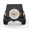 LOTUS MOON AND STARS SILVER CARBON FIBER TIRE COVER