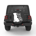 LOVE HAS FOUR PAWS BLACK CARBON FIBER TIRE COVER