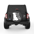 LOVE HAS FOUR PAWS BLACK TIRE COVER