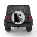 LOVE HAS FOUR PAWS WHITE TIRE COVER