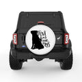 LOVE HAS FOUR PAWS WHITE TIRE COVER