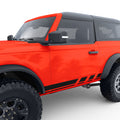 LOWER ROCKER PANEL STRIPES BODY GRAPHIC DECAL FITS 2021+ FORD BRONCO 2 DOOR