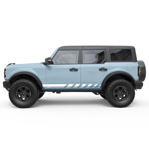 LOWER ROCKER PANEL STRIPES SIDE GRAPHIC DECAL FITS 2021+ FORD BRONCO 4 DOOR