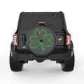 LUCKY CLOVER BLACK CARBON FIBER TIRE COVER
