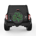 LUCKY CLOVER BLACK TIRE COVER