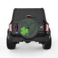 LUCKY HEART BLACK CARBON FIBER TIRE COVER