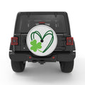 LUCKY HEART SILVER CARBON FIBER TIRE COVER