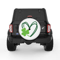 LUCKY HEART WHITE TIRE COVER