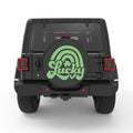 LUCKY ST PATRICKS DAY RAINBOW PEARL  WHITE CARBON FIBER TIRE COVER