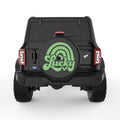 LUCKY ST PATRICKS DAY RAINBOW BLACK TIRE COVER
