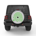 LUCKY ST PATRICKS DAY RAINBOW WHITE TIRE COVER