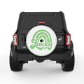 LUCKY ST PATRICKS DAY RAINBOW WHITE TIRE COVER